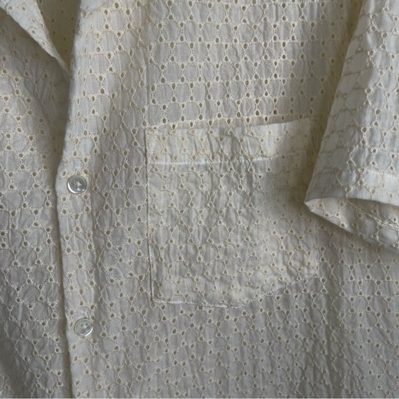 Portuguese Flannel Mesh Folclore Short Sleeve Button Down Shirt - Picture 5 of 7